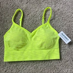Old Navy Neon Yellow Sports Bra